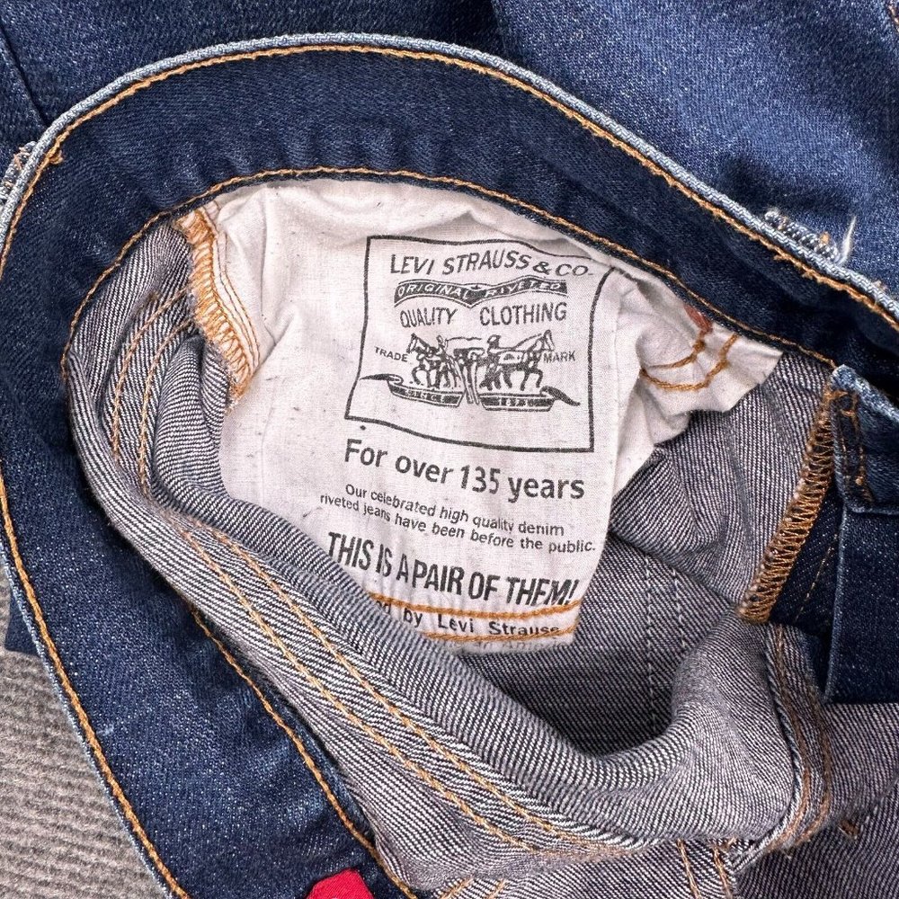 Levis 538 Jeans Mens 33 Blue Western Straight Workwear Outdoor Denim Comfort - Picture 9 of 12